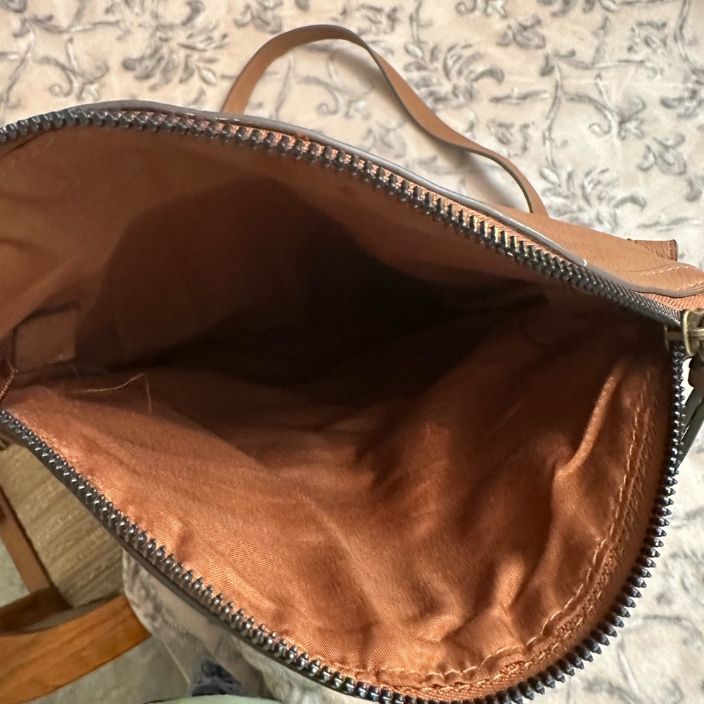 Chic Brown Faux Leather Crossbody Bag - Picture 7 of 10